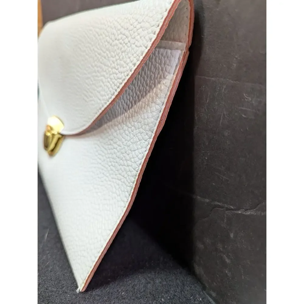 Vegan Pebbled Leather Conververtible Clutch Purse Shoulder Bag gold chain clasp
